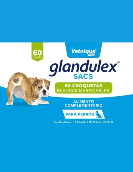 Suplemento digestivo Glandulex Sacs JT PHARMA 60 Croquetas